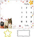 Cute Cat Baby Monthly Milestone Blanket for Boys and Girls, 48x40in, Baby Growth Chart Monthly Blanket BTZMME21...