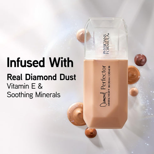 Physicians Formula Mineral Wear®Diamond Perfector BB Cream, 10 in 1 Skin Perfecting Beauty Balm, Lightweight & Luminous Finish - Rich...