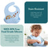 MIGHTY MONKEY Extra Deep Pocket Waterproof Silicone Feeding Baby and Toddler Bib, BPA Free Bibs for Boy, Girl, Adjustable Mess Free Eating and Dri...