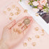 1 Box 24Pcs Real 18K Gold Plated Clip Earring Converter Clip Earrings Findings Brass Painless Non Pierced Earring Converter with Pads Earring Clip...