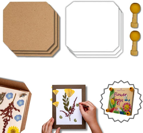 ECOHOME Flower Press Kit Replacement Cardboard Sheets - Ideal for Paper Crafting with Dried Flowers, Extends Lifeline, & Versatile Use in Botanica...