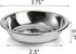 Fasmov 12 Pack 3.75 inches 18/8 Stainless Steel Sauce Bowl Round Seasoning Dishes Sushi Dipping Bowl Saucers Bowl Mini Appetizer Plates, Saucers D...