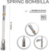 Stainless Steel Yerba Mate Spring Bombilla (Straw) Made In Argentina, with bronze heat difusor. Unique disassembling spring system for easy cleani...