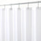 Biscaynebay Hotel Quality Fabric Shower Curtain Liners 72" X 72", White Water Resistant Bathroom Curtains Rust Resistant Grommets Weighted Bottom ...