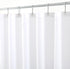Biscaynebay Hotel Quality Fabric Shower Curtain Liners 72" X 72", White Water Resistant Bathroom Curtains Rust Resistant Grommets Weighted Bottom ...