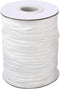 Vtete 1.8 mm × 100 Yards/Roll Braided Lift Shade Cord - White Polyester Shade Blinds Pull String Rope for Aluminum Blinds Windows, Roman Shade Rep...