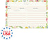 Modern Floral Recipe Cards / 50 Pack Of Double Sided Cooking Ingredients Cards / 6" x 4" Baking Directions Cards...