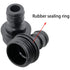 10pcs Garden Hose Quick Connect Male Threads 3/4 Inch Quick Release Hose Connector for Garden Tubing Drip Irrigation Watering System, Black...