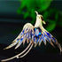 3Pcs Sparkling Rhinestone Phoenix Brooch Enamel Lapel Pin for Clothing Accessories...