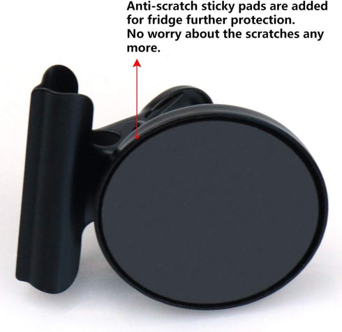 12pack Fridge Magnets Refrigerator Magnets Magnetic Clips Heavy Duty Detailed List Display Paper Fasteners on Home& Office& Teaching (Black, 12)...