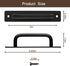 2 Pack Barn Door Handles Sliding Door Handle 5" Hole Center Barn Door Handles Black Cabinet Handles Door Pull Handle Zinc Alloy Door Pulls with Pl...