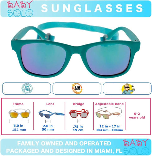 Baby Solo Babyfarer Baby Sunglasses made by US Optometrists 0-36 Months...