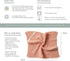 Wild & Stone | Organic Cotton Dish Cloth | Eco-Friendly Kitchen Cloth | Biodegradable & Compostable Cleaning Cloth | Rose...