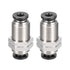 uxcell Straight Pneumatic Push to Quick Connect Fittings Bulkhead Union 4mm Tube OD X 4mm Tube OD 2pcs...