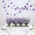 BEISHIDA 5Pcs Purple Lavender Butterfly Paper Garland Hanging Decorative Banner for Halloween Home Ceiling Decor Birthday Party Baby Shower Weddin...