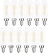 Dimmable T6 LED Bulb 25W Candelabra 2W E12 Edison Light Bulbs Soft White 3000K, T25 Mini Tubular Frosted Glass LED Filament Chandelier Light Bulbs...