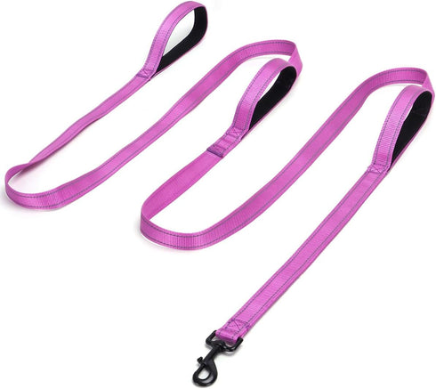 3 Handle Dog Leash, 10FT Triple Handle Dog Leash Reflective Stitching, Three Padded Traffic Handles, Heavy Duty Dog Leash, Training Dog Lead for C...