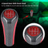Dweekiy Gear Shift Knob, Red&Carbon Fiber 6 Speed Gear Shift Knob Head for X1 X3 X5 E60 E61 E65 E83 E84 E90 E91 E92...