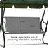 Porch Patio Swing Seat Cover Replacement,600D Thickened Oxford Waterproof Swing Replacement,Cushion Protection,Outdoors Covers Seater for Bench,Se...