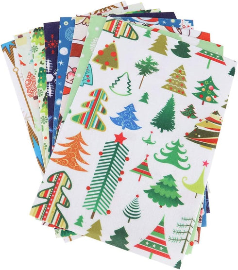 Sewing Fabric, Craft Fabric Felt Squares Felt Craft Felt Fabric Sheets 8Pcs Fabric Squares, for Christmas Crafts Coasters Crafts DIY...