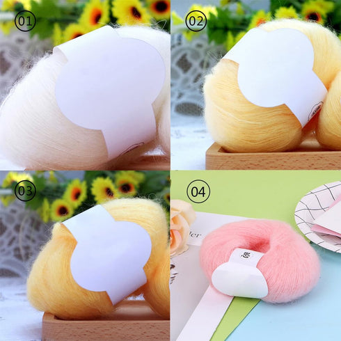 Mohair Cashmere Knitting Wool Yarn, DIY Shawl Scarf Crochet Thread Supplies...