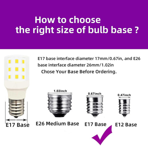 Led Bulb KEI D28X KEL 2816X 2815 Freezer Light Refrigerator 100-265v E17 3.8w 40w Halogen Equivalent Appliance Daylight White 6000K Pack of 2...