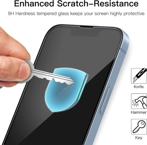 JETech Full Coverage Screen Protector for iPhone 14 6.1-Inch, Black Edge Tempered Glass Film with Easy Installation Tool, Case-Friendly, HD Clear,...