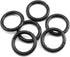 6PCS Alloy O Ring Buckle High-Grade Ornament Hardware Electrophoretic Spring Snap 25mm Black...