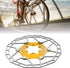 Bike 160mm 6 Bolt Disc Rotor Brake, Bike Ultralight Floating Rotor Brake Disc Pad For Mountain Road Bicycle(Gold) Riding racks and storage...