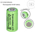 10 Packs 2/3AA Size Rechargeable Batteries 600mah 1.2V Ni-MH for Flame Solar Lights,Fairy Lights,Solar Yard Lights,Solar Lights(They are not AA St...