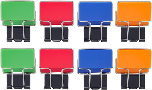 Retangle Medium Paper Clips?Binder Clips, Easy Grip, Assorted Color, Office Supplies?8 Pcs/Set...