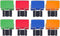 Retangle Medium Paper Clips?Binder Clips, Easy Grip, Assorted Color, Office Supplies?8 Pcs/Set...