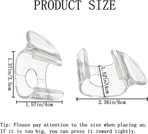 6 PCS Blinds Cordless Handles Clear Mini Plastic Honeycomb Roller Shades Hem Grips Shade Window Lift Handles Curtain Hardware Hooks for PVC Cordle...
