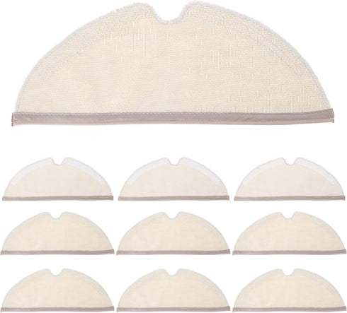 Yetaha 10 Pack Microfiber Mop Cloth Compatible with Xiaomi Roborock S5 S50 S51 S55 S6 S6 MaxV S5 Max Robotic Vacuum Cleaner Replacement Parts Reus...