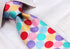 Intrepid Handmade, Executive Wardrobe Accessory, Pink Red Purple Polka Dot 3.4" Silk Classic Jacquard Tie, Men's Necktie in Pristine gift box...