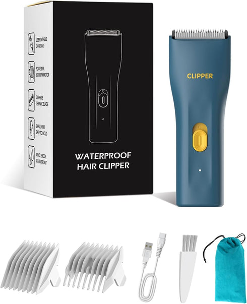 Prowerful Home Professional Dog Grooming Kit Clipper Low Noise USB Rechargeable Gifts for Dog Cat Green,TS006...