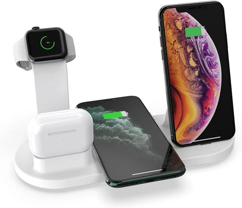 5 in 1 Qi Wireless Charging Station for Apple iPhone Xs Max XR 12 11 Pro Max X 8 7 Plus iPad Air Pods It's time to Upgrade Your Office Space with ...