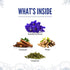 BLUE TEA - Indian Chai Masala - 12 Count - Pyramid Plant Based Tea Bag | Butterfly Pea Flower | Flower & Indian Spices Based | Caffeine Free - Det...
