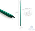 Royal Imports Green Wood Plant Stake, Floral Picks, Wooden Sign Posting Garden Sticks (Approx 100 Pcs) - 6 Inch...