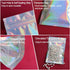 100 Pieces Mylar Holographic Resealable Bags - 3 x 4" Smell Proof Bags, Foil Pouch for Party Favor Food Storage (Holographic Color, 3 x 4 Inch)...