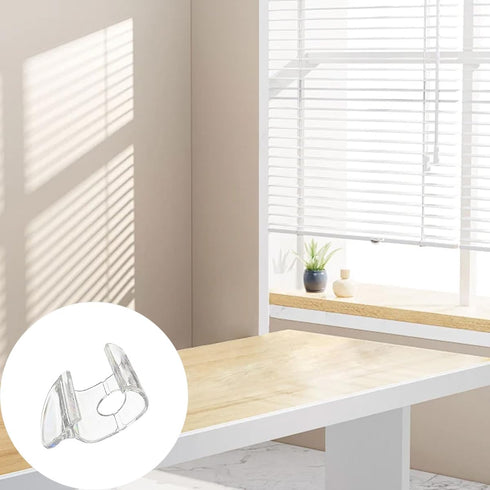 6 PCS Blinds Cordless Handles Clear Mini Plastic Honeycomb Roller Shades Hem Grips Shade Window Lift Handles Curtain Hardware Hooks for PVC Cordle...
