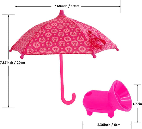 Phone Umbrella Suction Cup Stand – Umbrella for Phone with Universal Adjustable Piggy Phone Holder, Phone Umbrella for Sun, Outdoor Phone Sun Bloc...