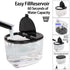 Replacement Parts for Waterflosser Oral Irrigator Dental Compatible with Waterpik Sonic Fusion Portable Water Flosser SF-01W SF-01 Reservoir Gaske...