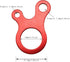 20PCS Red Snail Shaped Three Hole Multi Purpose Rope Buckle Windproof Buckle Anti Slip Tightening Bundling Buckle Canopy Rope Buckle Adjustment Pi...