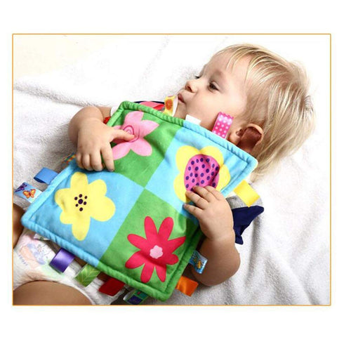 G-Tree Baby Infant Taggy Blanket Soft Touch Plush Colourful Security Comfortable Taggie Presant Blue Car,Best Gift Present for Babies...
