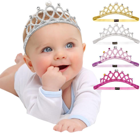 DANMY Baby Girl Super Elastic Headband Toddler Hair Band Soft Headwrap Crown Children Hair Accessories...