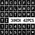 3 Inch Letter Stencils Symbol Numbers Craft Stencils, 42 Pcs Alphabet Stencils Letter Stencil Interlocking Stencil Kit Reusable Plastic Stencils L...