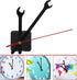 Wall Clock Mechanism Replacement: Creative Wrench Shpaed Clock Hands and Motor Kit - Clock Parts Battery Operated Kit DIY Clock Making Kit (Black)...