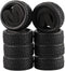 8pcs 1/10 on Road Soft Tires Tyres Fit for RC 1:10 Touring On Road Car Wheels Rim Black...