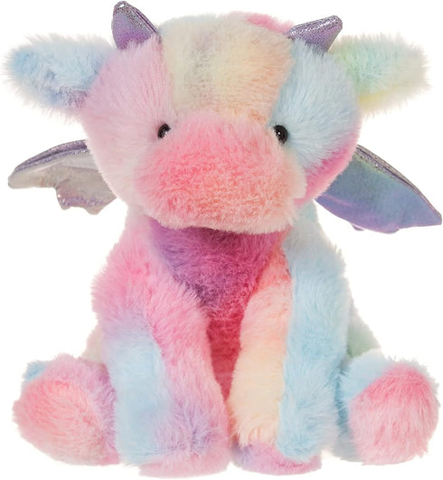Apricot Lamb Toys Plush Colorful Plush Dragon Dinosaur Stuffed Animal Soft Cuddly Perfect for Child (Colorful Plush Dragon, 8 Inches)...